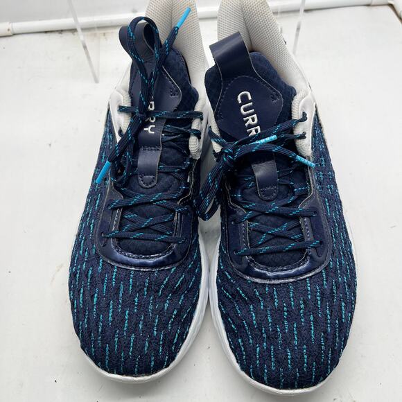 Under Armour Shoes Mens 11 Curry Flow 9 Team White Midnight Navy 3025631-101 main image 7